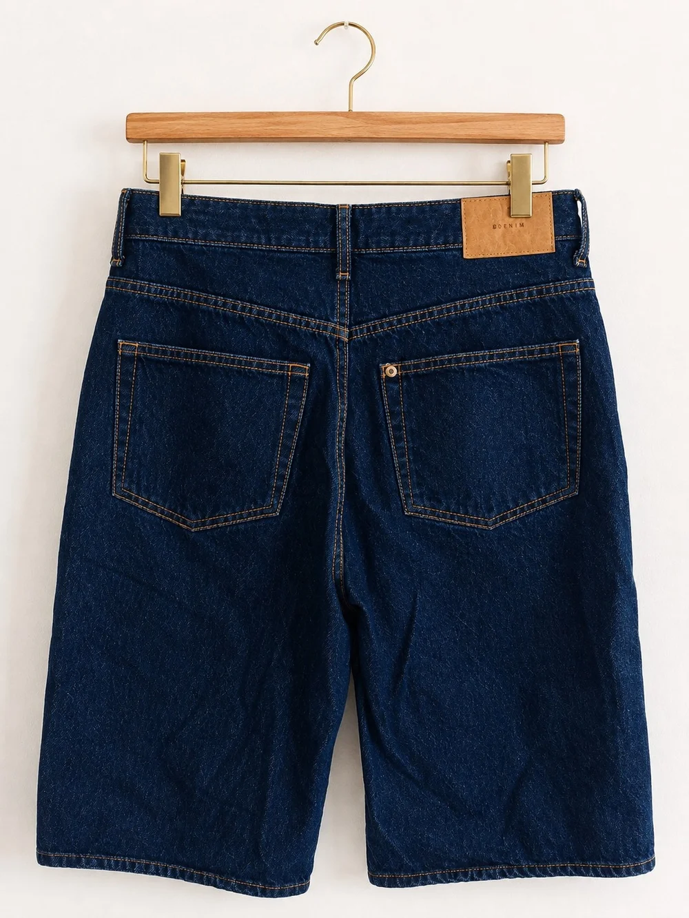&Denim Women’s Baggy Bermuda Shorts Size 4 Dark Wash High Waist Loose Fit